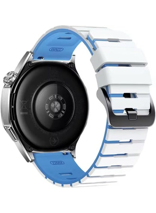 Luxury 22mm Silicone Strap For Huawei Watch GT6 46mm | GT6 Pro | GT5 46mm | GT4 | GT2 GT3 46mm | Watch 4/4 Pro | Watch 3/3 Pro | GT3 | GT3 Pro | GT Runner - Image 3